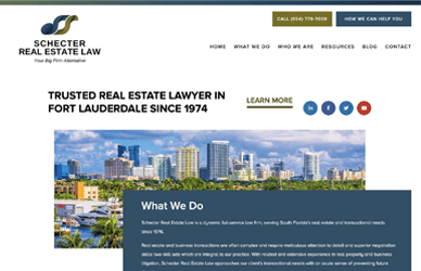 Screenshot of floridarealestate.law home page