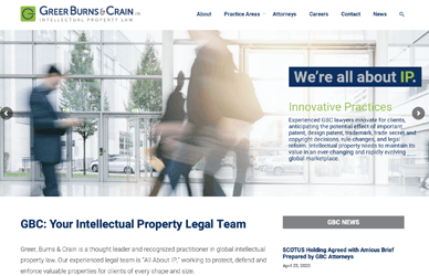 Screenshot of gbc.law home page